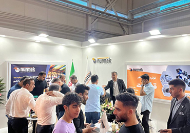 People's crowd at the Normac booth of the Tehran International Automobile Accessories and Equipment Exhibition