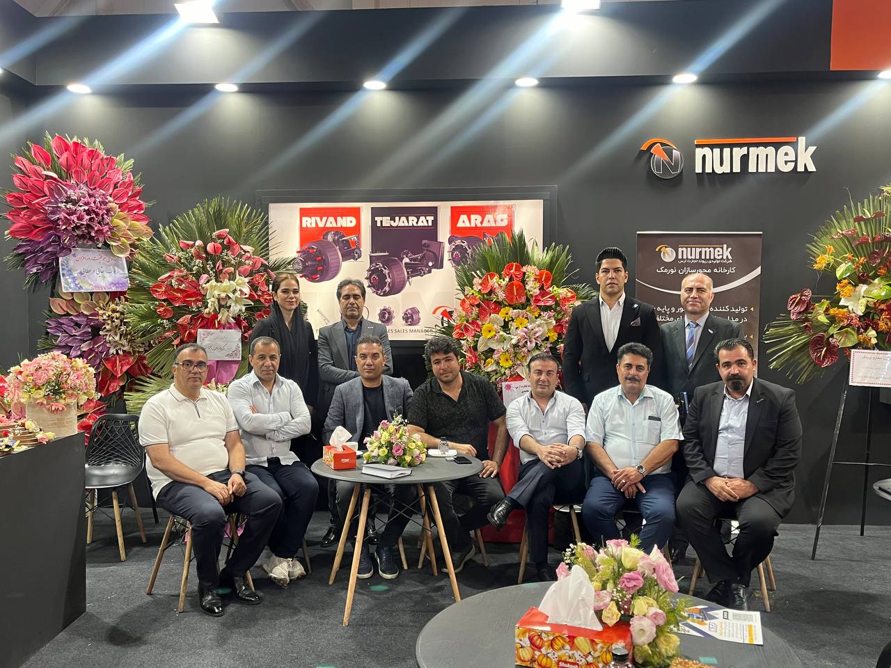 People's crowd at the Normac booth of the Tehran International Automobile Accessories and Equipment Exhibition